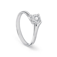 Anello Salvini Donna in Oro bianco Diamante 20056182 - 20056182